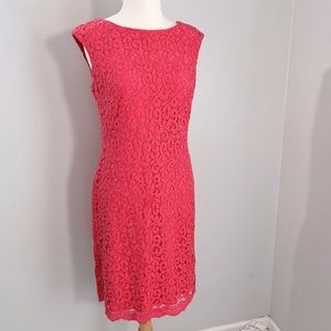 NWT Lauren Ralph Lauren Lace Overlay Sleeveless Dress